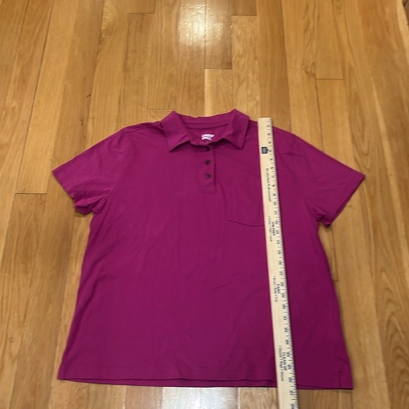 Lands end women’s cotton  polo short sleeve shirt size large. - Picture 5 of 6